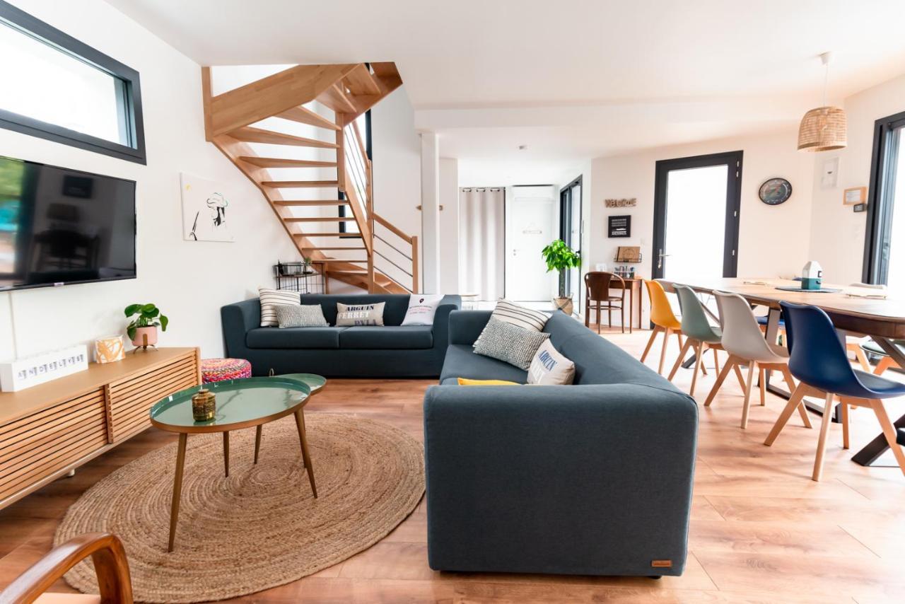 Frenchyhomes☆Villadeluxe☆Plage☆Piscine Andernos-les-Bains Eksteriør billede